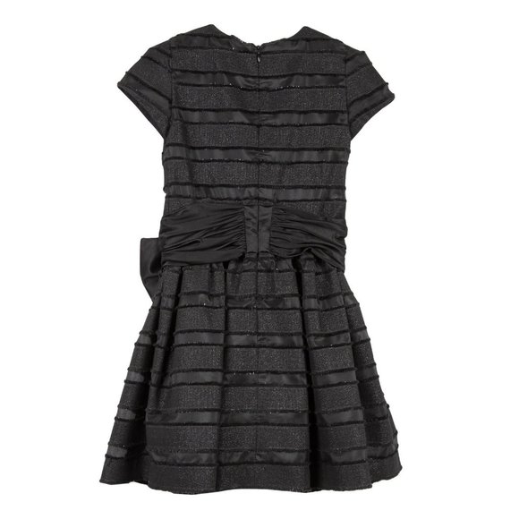 LILI GAUFRETTE Black Organza & Taffeta Girls Dress - Picture 2 of 5